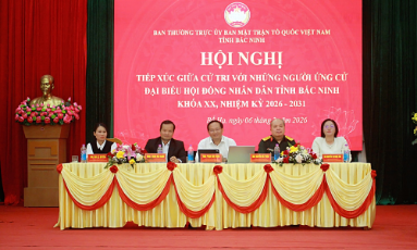   Ứng cử viên đại biểu HĐND tỉnh Bắc Ninh tiếp xúc cử tri tại đơn vị bầu cử số 5 